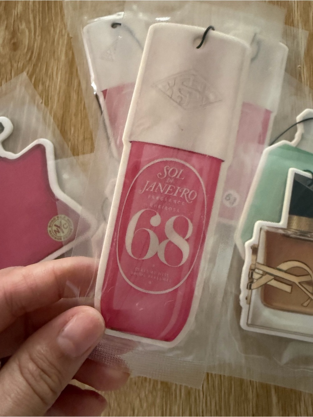 Sol de Janeiro Pink 68 Scented Air Freshener Hanging Card